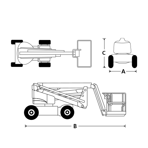Snorkel A46JE Electric Boom Lift Hire Aerial Platforms Ltd