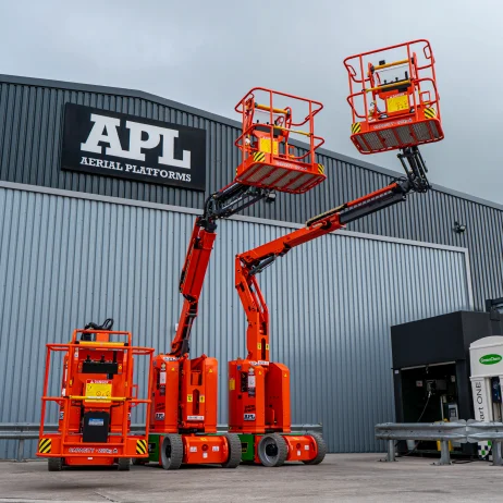 Range of electric boomlifts
