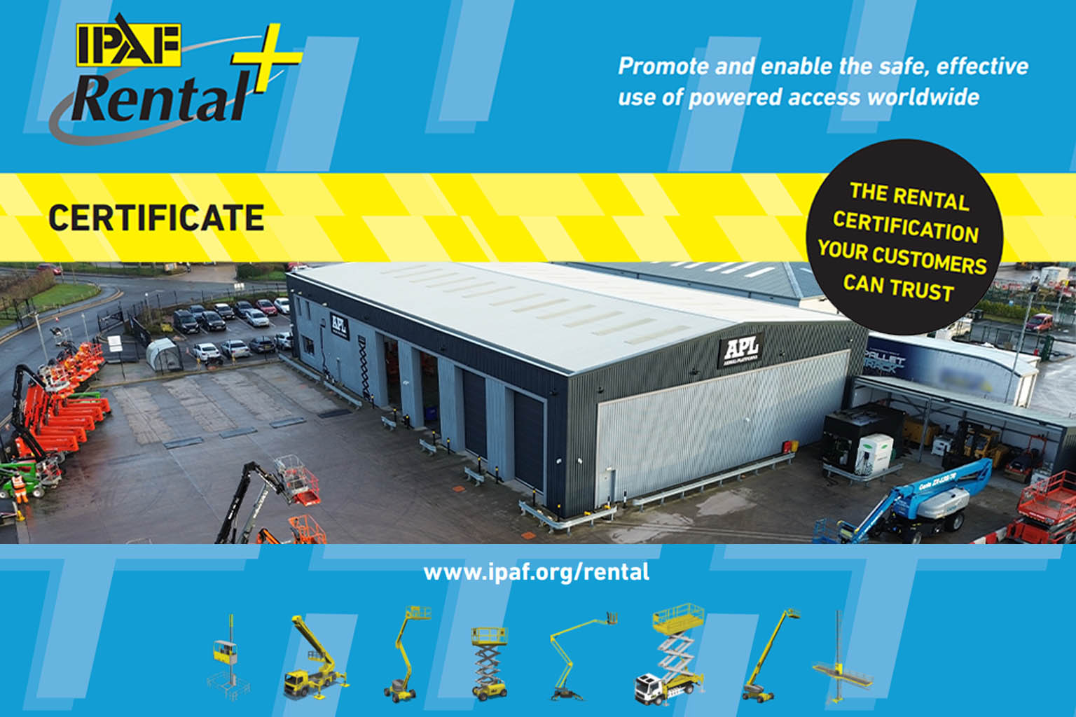 IPAF Rental+ Certification Aerial Platforms 2026